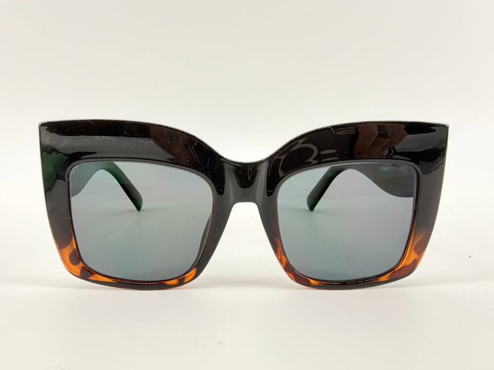 Alberta Square Tortoise Plastic Sunglasses